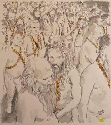 Naga Baba's an der Kumbh Mela