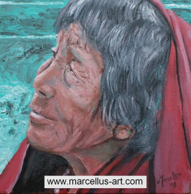 Portrait Frau im Gebet