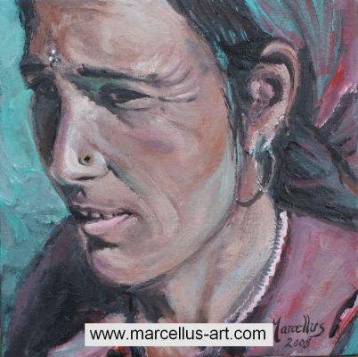 Portrait Frau aus Gahrwal
