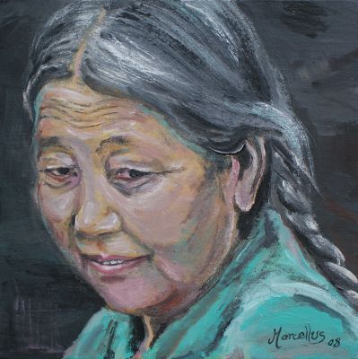Portrait Tibeterin